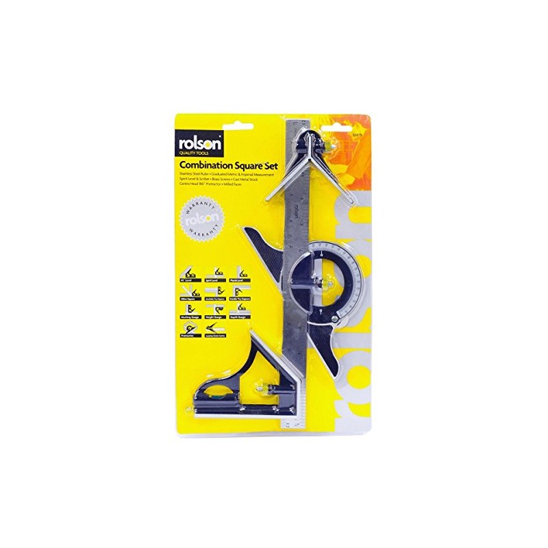 Rolson 50879 300 mm Combination Square Set