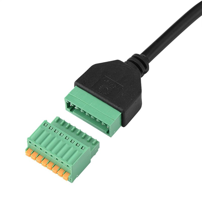 VBESTLIFE RJ45 Male Cable to 8 Pin Spring Adapter Terminal