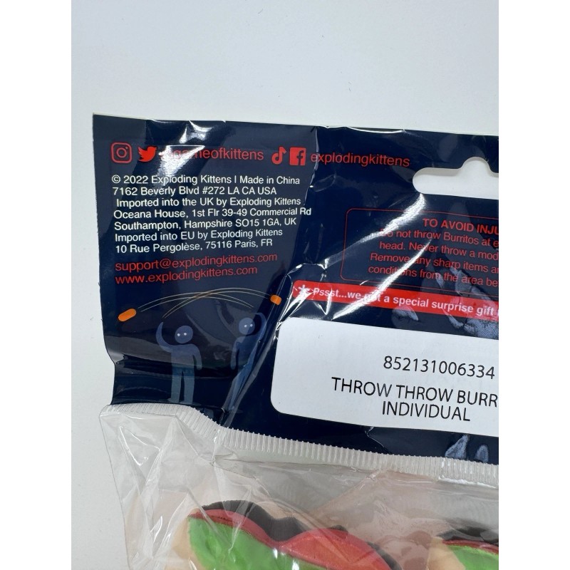 Exploding Kittens Throw Throw Burrito Battle Pack Replacement Burritos Exploding