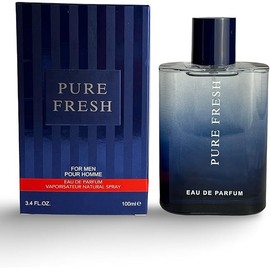 PURE FRESH Eau de Parfum for Men, 3.4 Fl Oz, Warm, Woody, Floral Scent