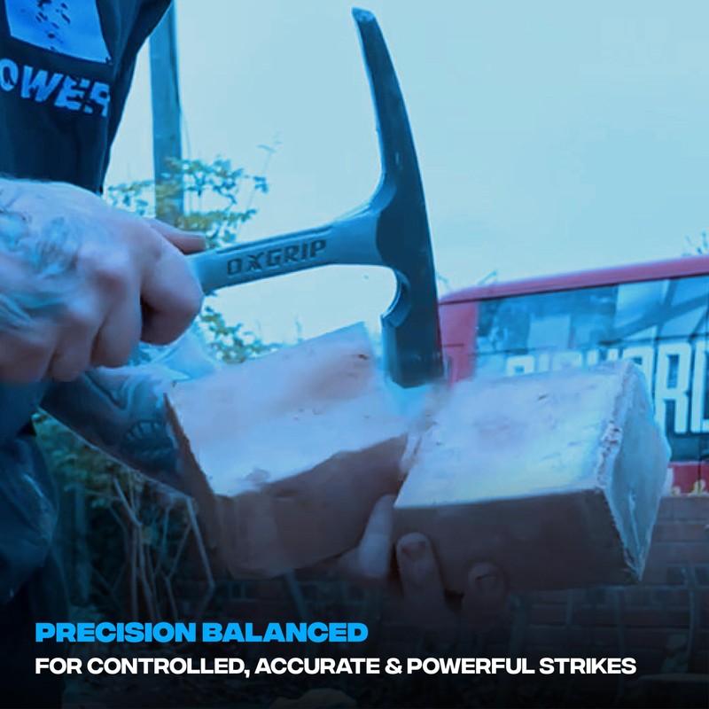 OX Tools OX-P082424 24 oz. Brick Hammer, Non-slip Grip handle,