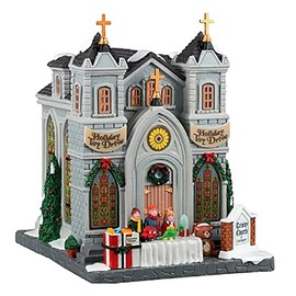 Lemax 25884 Christmas Trinity Church Of Caddington, Resin