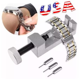Unbranded  Metal Adjustable Watch Band Strap Bracelet Link Pin Remover Repair Tool Kit US