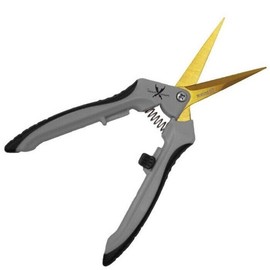 Piranha Pruner Trimming Scissors - CURVED Titanium Blade Right or Left handed