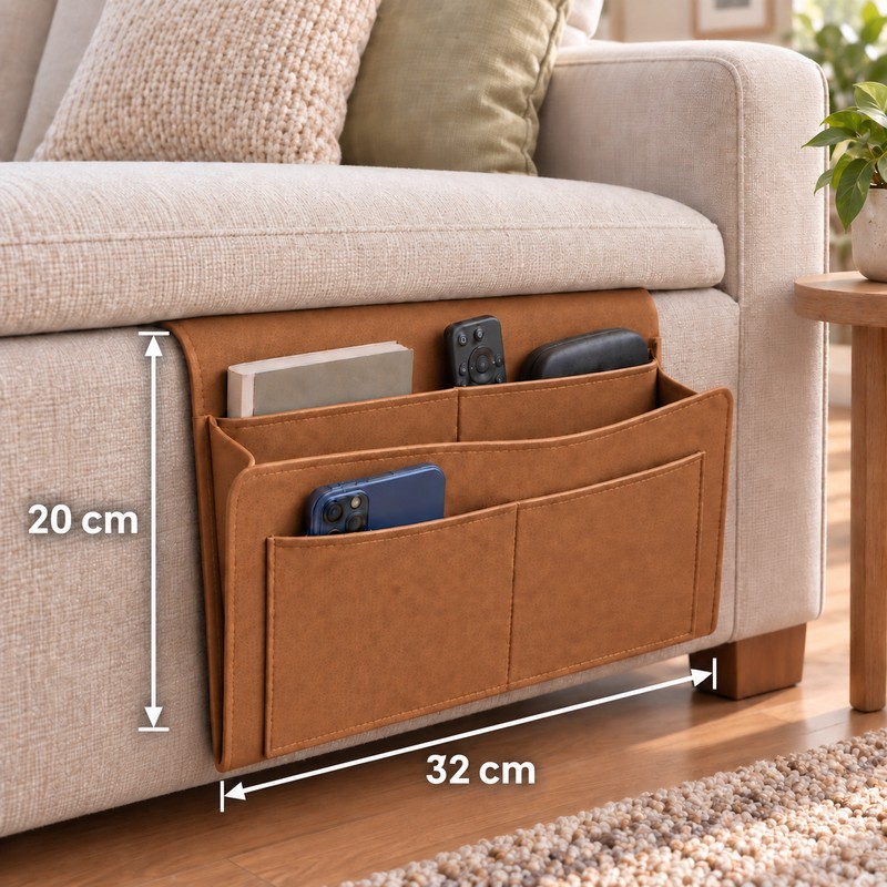 Bedside Storage Caddy for Everyday Organization – Multi-Pocket Hanging Organizer
