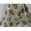 Wowfabric4less123 Olive Green Gold Ivory Metallic Brocade Fabric 58” Width