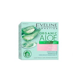Eveline Cosmetics Organic Aloe + Collagen Moisturising and Soothing Face Cream Gel 50ml