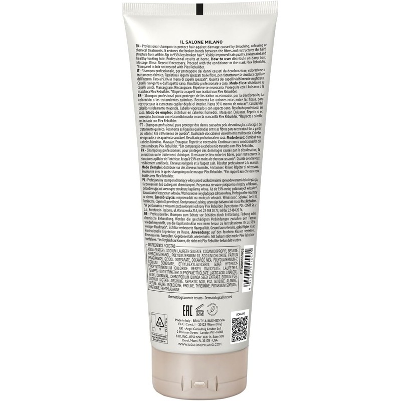 ALFAPARF IL SALONE SHAMPOO Plex Rebuilder 250ml