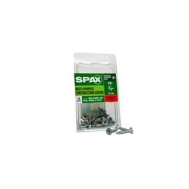 SPAX No. 8 x 3/4 in. L Phillips/Square Flat Head Zinc-Plated Steel Multi-Purpose Screw 35 Each