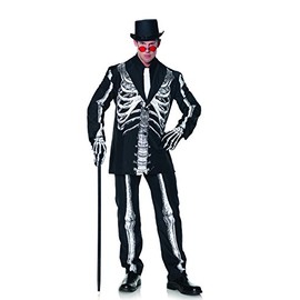 Underwraps Costumes Men's Bone Daddy Skeleton Tuxedo Costume Multicoloured Xxl X-Large