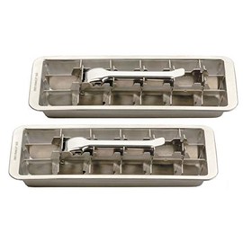 Endurance Stainless Steel 18 Cube Ice Cube Tray, Set of 2