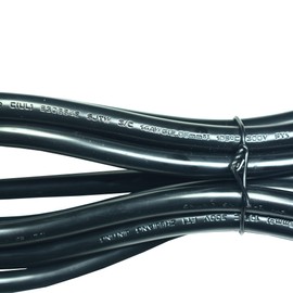 18FT 14AWG 3 Prong Replacement Power Cord, 15 Amp 14 Gauge 3 Conductor Wire Extension Cable with Pigtail Open Wiring End. Black