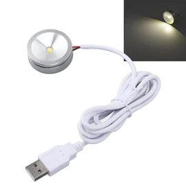 LED Spotlight, 5V USB Dimmable Mini Spotlight, Accent Light for Display Shelves, Artwork, Picture, Painting, Plant, Showcase, Under Cabinet (Netural Light)