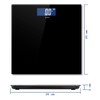Báscula Digital Cuadrada Pesa Hasta 180 Kg (Negro)