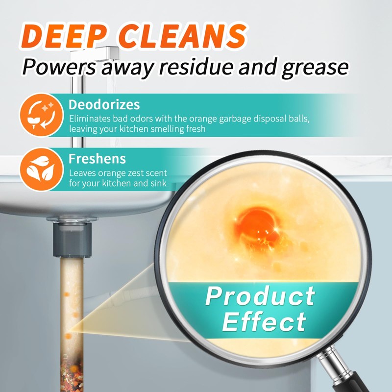 ifbaby 50 Count Garbage Disposal Cleaner and Deodorizer – Sink