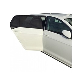 Simply Pk2 Rear Window Sun Shades, Large Square, Protection for children/babies/adults/pets, Child Proof, Blocks UV Rays and Heat, Universal Fit