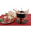 Swissmar 11-Piece Meat Fondue Set (Black/Copper)