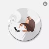 Unbranded Monkey Notebook Evolution Animal | 4'' X 4'' Round