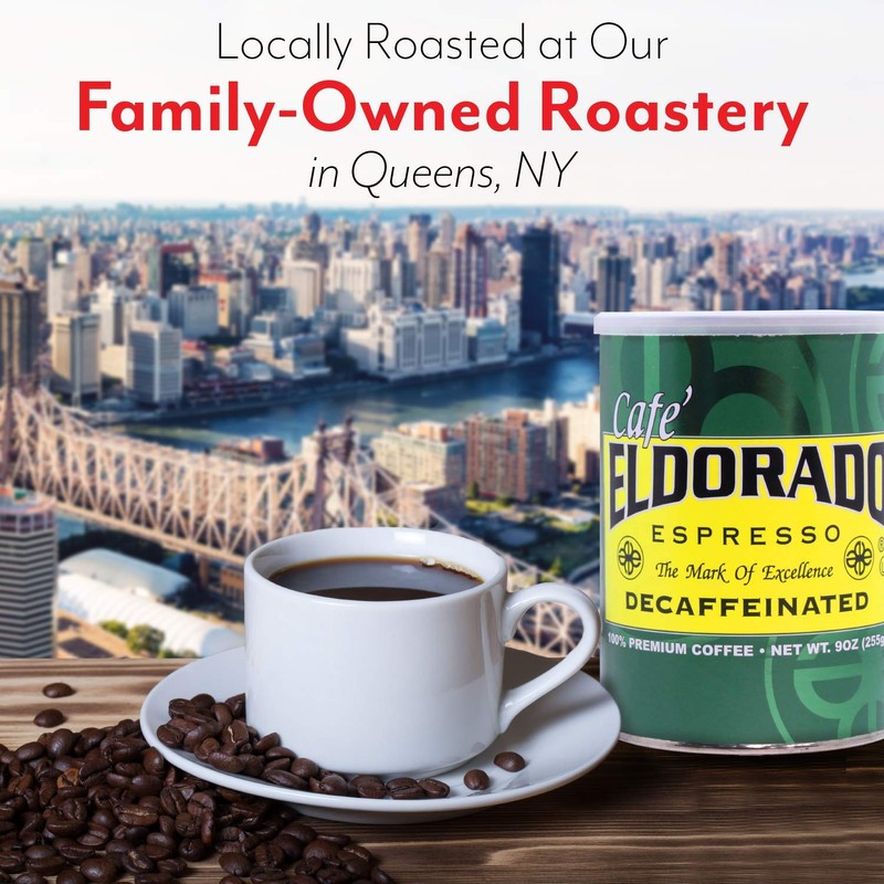 Eldorado Coffee Roasters Finely Ground Decaf Dark Roast Espresso -