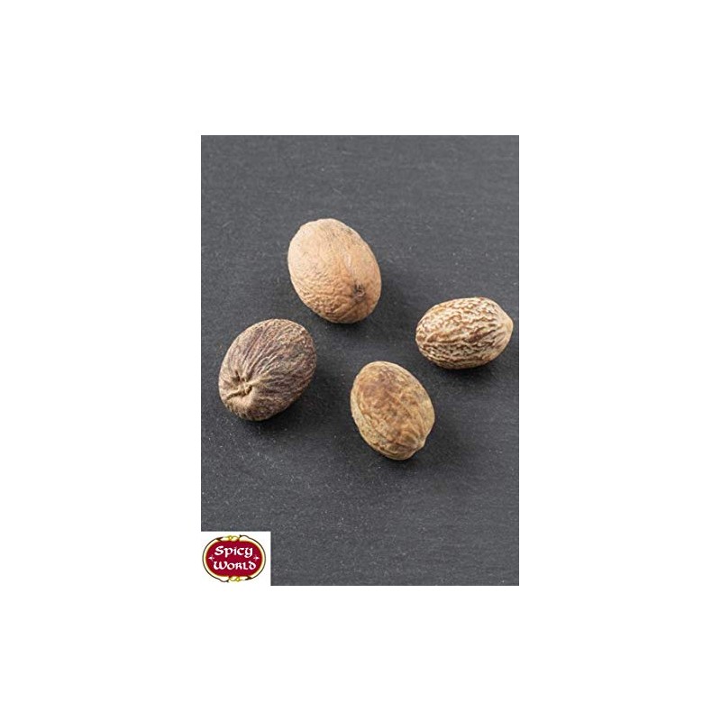 Spicy World Whole Nutmeg Indian Spice, 3.5 Ounce