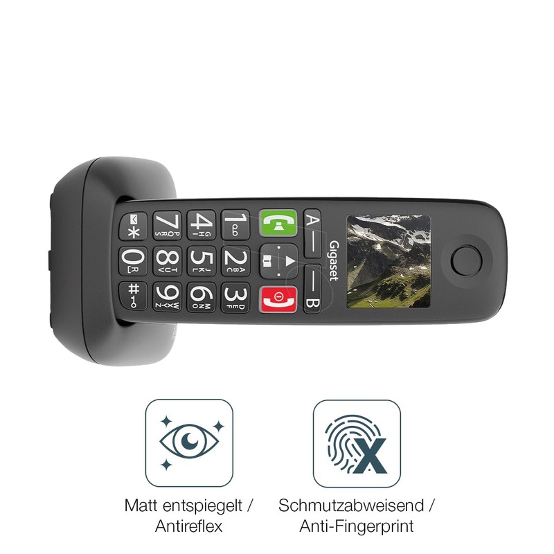 dipos I 4x Schutzfolie matt passend für Gigaset E290 Folie