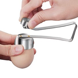 Egg Cracker Topper, Abrelatas de Huevo de Acero Inoxidable, Egg Topper Cutter Cortador de Cáscara de Huevo Herramienta para Quitar la Cocina Cracker Opener Remover para Soft Hard Boiled Egg