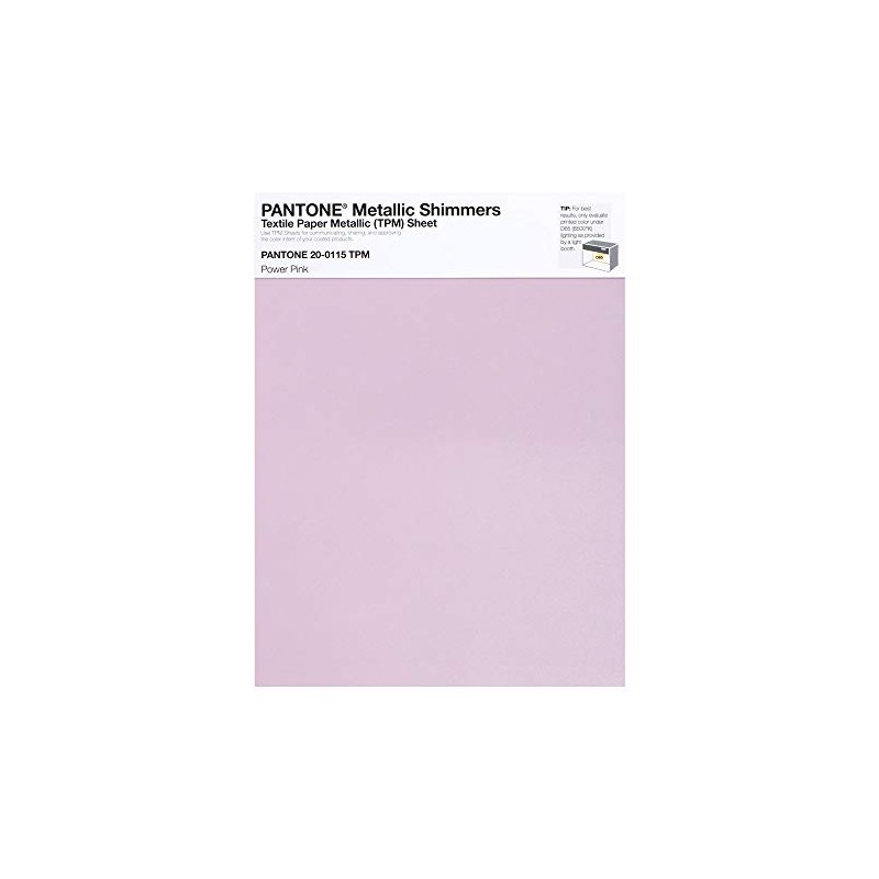 Pantone Metallic Shimmer TPM, 8.5x11 Inch Sheet, 20-0115 Power Pink