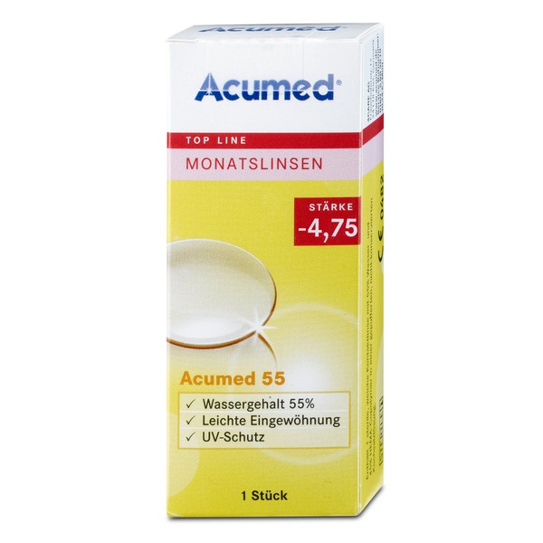 Acumed 55 Month Contact Lens, -2.00 Dioptres, Pack of 1
