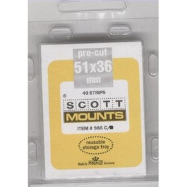 Scott or Prinz 51X36 CLEAR Stamp Mounts SCOTT # 986C