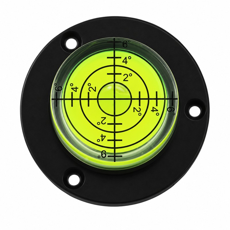 Round Bubble Level Tool – Circular Spirit Level Gauge with