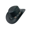 Black Jungle Reedley Leather Hat, Classic Western Hat, Cowboy Hat,