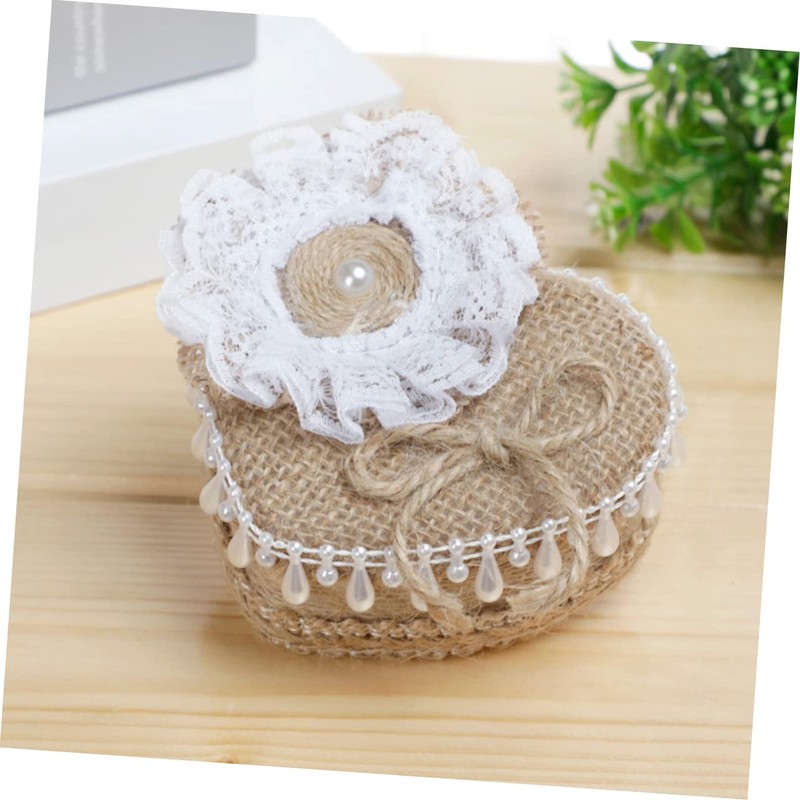 Zerodeko Box Heart Shaped Ring Box Ring Bearer Ring Holder