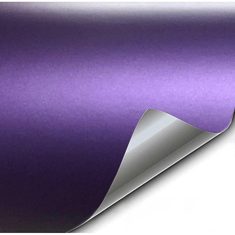 VViViD Purple Matte Metallic Air-Release Adhesive Vinyl Pinstripe Tape Roll