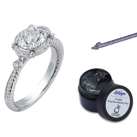Artrique Invisible Ring Sizers for Loose Rings Fit for any Size and Shap Wedding Rings Women Men Resize Easy Application and Removal Invisible Traceless Glue Ring Resizer with UV LED Light