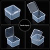 48 Packs Clear Small Plastic Containers Transparent Storage Box with