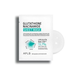 APLB Glutathione Niacinamide Sheet Mask 10 pcs 0.85 fl.oz / APLB 글루타치온 나이아신아마이드 시트 마스크 10개 0.85 fl.oz