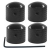 Dijedev 4 Pcs Metal Guitar Knobs, Volume Tone Control Knobs,