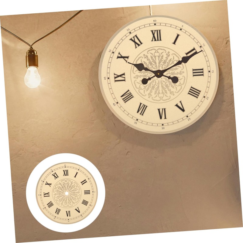 Mipcase 2pcs Aluminum DIY Clock Dial Replacement Stylish Roman Numeral