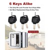 Naissian Lock, RV Camper Door - Universal Security Deadbolt Lock