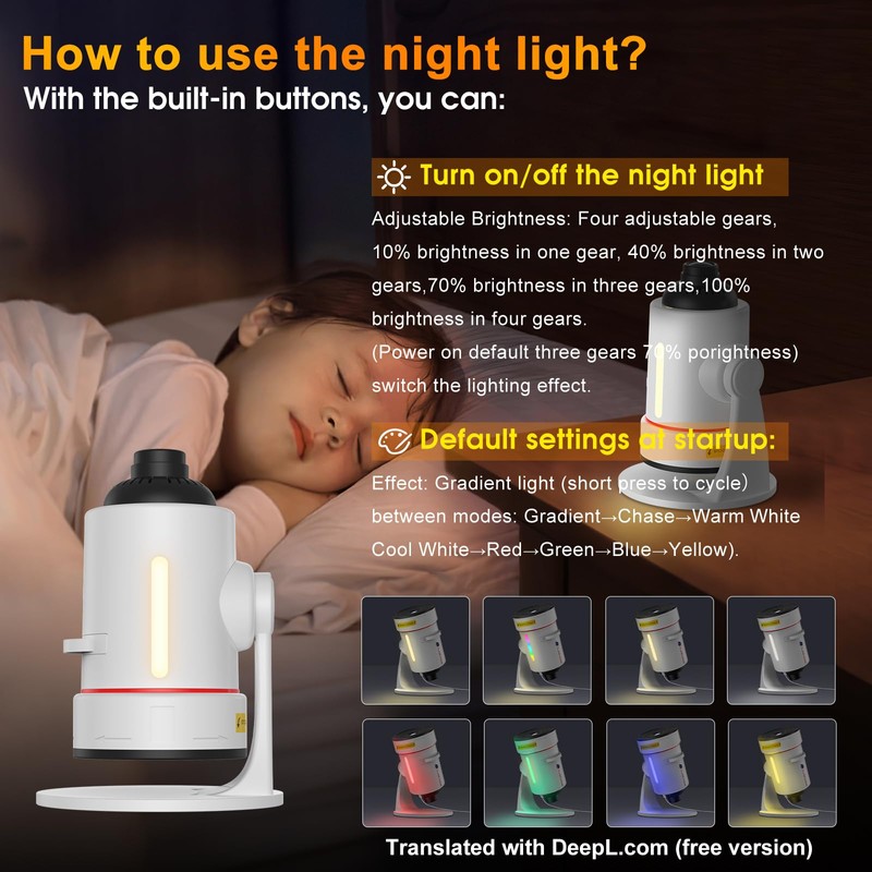 Starry Sky Projector, 4K HD Realistic Planetarium Projector, Galaxy Projector