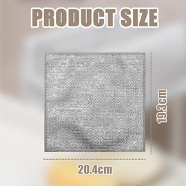 SULIUDAJI Pack of 15 Dish Cloths Multi-Purpose Wire Dish Cloths For Wet Reusable Kitchen Cleaning Cloths Wire Dishwashing Rags