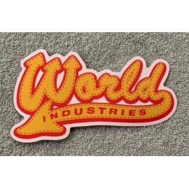 World Industries Skateboard Sticker Dealer Window Door Part# 227-121124