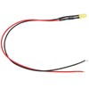 100pcs 12V Clear 5mm Prewired Light Emitting Diodes with 20cm