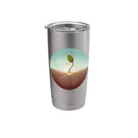 Sprouting Seed Growing Deep Roots Stainless Steel Insulated Tumbler