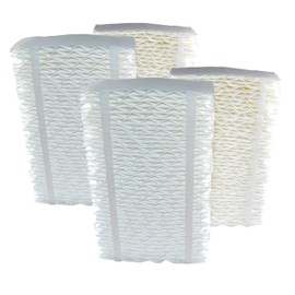 HQRP 4-Pack Wick Filter Compatible with Essick Air AIRCARE Horizon HD3120DCN 4.75-Gallon Console Evaporative Humidifier