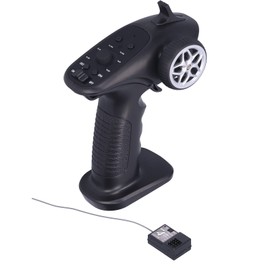 2.4GHz Remote Control Digital Transmitter Receiver for 1/8 1/10 1/16 1/32 RC Car BoatBlack