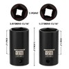 MIXPOWER 3/8" & 1/2" Drive 13/16" 5 Point Utility Socket,