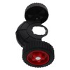 CAXUSD 1 Set Universal Caster Wheels for Lawn Mower Replacement