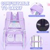 Fimibuke Clear Backpack for Girls, Heavy Duty PVC Transparent Kids