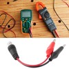YINETTECH 2pcs BNC Female to Alligator Clip Test Leads 30VAC/60VDC